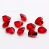 Vidrio con forma de corazón de venta caliente de fábrica, vidrio con forma de corazón 3*3-8*8mm vidrio blanco, vidrio rosa, vidrio azul marino, piedras sueltas al por mayor