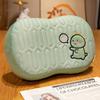 Almohada de Látex Seda de Hielo para Niñas Dormir Oficina Estudiante Dormitorio Cama Almohada Cojín de Protección Lumbar de Espuma Viscoelástica