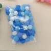 Pompones de poliéster de colores mixtos, pompones para manualidades, pequeños pompones de color macarrón navideño para bolsos pequeños