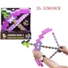 Espada Diamante Brilhante Minecraft Tema Luminária de Mesa Modelo Brinquedo Arma Presente de Aniversário para Colegas de Classe