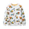 Nuevos productos al por mayor suéter de primavera y otoño para niños camisa base suéter de una pieza de dibujos animados para bebés niños y niñas generación