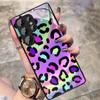 Adecuado para Funda de Teléfono Móvil Samsung A16 A72 S25Ultra Estampado de Leopardo S26 Vidrio A32 Funda Protectora S23 Color Degradado A56