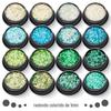 Cross-border cor mágica mista verde misto redondo glitter lantejoulas ultra-fino laser glitter diamante pó nail art joias