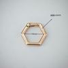 Argola de Mola Hexagonal Acessórios de Ferragens para Roupas e Bagagens Cordão para Pendurar Celular Fivela de Pendurar Fivela de Mola Aberta Chaveiro Diamante