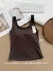 Almohadilla de pecho incorporada, capa base de otoño e invierno, copa de pecho fija integrada, tirantes anchos, chaleco de nano-terciopelo para mujer, múltiples estilos