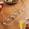 Plantilla Personalizada de Acrílico Transparente de 4 Agujeros para Paletas Voladoras Estante de Almacenamiento para Copas de Vino Adecuado para Hogar KTV Bar de Música Restaurante
