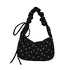 Nueva colección de verano 2026: bolsa tote casual de estilo coreano con estampado de corazones, un bolso de hombro moderno y a la moda para el uso diario