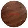 Dosel para lámpara de techo arte en hierro color nogal imitación base redonda veta de madera plato redondo placa base decorativa multi-cabezal placa larga