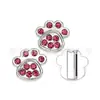 8mm Diamante Multicolor Pata de Gato Huella de Perro Aleación Joyería Adecuado para DIY Llavero Pulsera Accesorios para Collar de Mascota