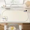 Mouse pad aquecido com tema de desenho animado, perfeito para o inverno, projetado para mulheres que trabalham em escritório, mantém as mãos aquecidas enquanto trabalham na mesa do computador, e é um tapete de mesa aquecido de tamanho grande para o escritório