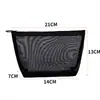 Bolsa de Malla para Lavar Transfronteriza Almacenamiento Bolsa de Almacenamiento Transparente de Gama Alta Conveniente para Viajes Gran Capacidad Bolsa de Maquillaje Set de Tres Piezas