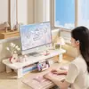 Suporte para Monitor de Computador Módulo Riser de Mesa Base Elevatória Suporte Ajustável Suporte para Celular Nota