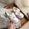 Zapatos de Piel para Niñas, Modelos de Primavera y Otoño, Zapatos de Princesa con Lazo para Niños, Nuevo Estilo Verano 2026, Estilo Dulce con Suela Suave para Bebés