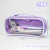 Estuche Transparente Portátil de Gran Capacidad, Caja de Papelería de Alto Valor, Estuche Sencillo para Chicas de Secundaria, Estuche para Estudiantes