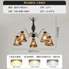 Lustre para Sala de Estar Francesa, Estilo Meados do Século, Iluminação Principal de Hall Retrô Americano, Iluminação de Sala de Jantar e Quarto de Luxo de Designer