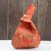 Atacado do Fabricante Tamanho Grande Sacola de Armazenamento para Embalagem de Presente Armazenamento à Prova de Poeira Estilo Chinês Sacola de Presente Portátil