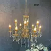Nuevas Decoraciones para Salón de Bodas, Accesorios de Boda, Candelabros de Hierro y Cristal, Decoraciones para Pabellón de Ceremonia, Marcadores de Pasillo de Cristal