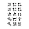 Nuevas pegatinas de tatuajes de purpurina creativas de bricolaje transfronterizas de Amazon para niños y adultos, Y2K Navidad Halloween