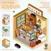 Pegatinas de Escenarios de Dibujos Animados Transfronterizos, Lindas Escenas de Casas Miniatura 3D, Pegatinas de Juguete para Niños