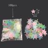 Pegatinas de Pared Luminosas de Estrella de 3 cm y Luna de 8 cm Pegatinas Fluorescentes Brillantes Tridimensionales para Decoración de Habitación Infantil Pegatinas Luminosas Transfronterizas para Refrigerador