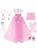 Set de Capa de Halloween, Set Completo de Accesorios de Halloween, Bolsa, Peluca, Aretes, Accesorios para el Cabello, Capa, Corona, Set de Collares
