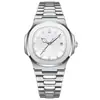 Nuevo Reloj para Hombre Cuadrado Retro Nautilus Alto Sentido Resistente al Agua Correa de Acero Simple Reloj de Cuarzo Nautilus