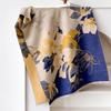 Bufanda de Cachemira Imitación de Flor de Paisaje Estilo Chino para Mujer Otoño e Invierno Larga Aire Acondicionado Mantenedor de Calor Chal Grande Bufanda de Doble Propósito Moda Nacional