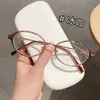 Nuevos Armazones para Gafas Ovalados Ultra Ligeros de Moda Estilo Nerd para Mujer de Alta Gama Lisos de Fabricante de Danyang, Venta al por Mayor, Se Pueden Montar Lentes