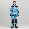 Novo Macacão de Neve de Inverno para Crianças Mais Velhas, Espessado e Quente, à Prova de Vento e Impermeável, Macacão de Ski Profissional Inteiriço com Calças