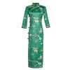 Cheongsam Diário de Camurça com Mangas de Sete Pontos Novo Estilo Melhorado Tamanho Grande Estilo Chinês Vestido de Primavera