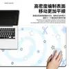 Mousepad extra grande com cor degradê e logotipo personalizado, adequado para uso em jogos e escritório como tapete de mesa para teclado