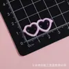 Gafas con Forma de Corazón Accesorios de Resina Pegamento Cremoso DIY Funda de Teléfono Accesorios para Ropa Crocs Juguetes Parches Pod