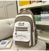 Mochilas Escolares de Aspecto Elegante en Colores Contrastantes para Mujeres, Mochilas de Viaje de Gran Capacidad para Secundaria y Preparatoria, Almacenamiento Multicapa, Mochilas Ligeras para Estudiantes