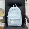 Mochila Pequena Energética com Estampa Integral de Estrelas tipo Névoa Estilo Anime Japonês Compartimento Transparente para DIY Mochilas Estilo Melhor Amigo de Diferentes Tamanhos