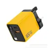 Venta al por mayor transfronteriza Cargador de Nitruro de Galio de 120W con Cable Retráctil, Cabezal de Carga Multipuerto A+C, Adecuado para Carga Rápida Apple y Android