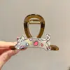 Elegante Pinza para el Cabello con Lazo Estilo Nuevo 2026 para Mujer, Cabello Semirecogido, Pinza de Garra para la Parte Posterior de la Cabeza para Cabello Fino, Sensación de Alta Gama, Pinza de Tiburón