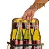 Cesta de Cerveza Portátil Estante para Vino Cesta de Plástico Estante Plegable para Vino Portátil Caja Portátil para Botellas 6 Botellas Xiliang