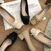 Combina con Falda, Tacones Altos, Zapatos Planos 2025 Zapatos Planos, Noche Suave Viaje al Trabajo Moño Otoño Zapatos Franceses para Mujer Modernos