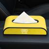 Nuevo Audi apto para caja de pañuelos de gamuza caja de pañuelos colgante consola central decoraciones portátiles para coche