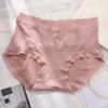 Modal Cintura Média-Alta Roupa Interior Feminina Tamanho Grande Confortável Renda-acabado Solto Gordinho Meninas Femininas Cor Sólida Acabado Cuecas Cabeça