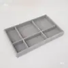 *Caja de joyería forro esponja almohadilla caja de pendientes joya de mano caja de almacenamiento de joyas interior de cajón rejilla de terciopelo