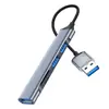 Estación de Acoplamiento Lector de Tarjetas USB Hub 3.0 Lector de Tarjetas Multi-Puerto Uno a Cinco Divisor Tf/Sd Estación de Acoplamiento Tipo-C