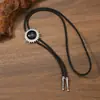Colar Longo Literário Personalizado Acessórios de Liga de Zinco Resina Jade Bolo Tie Colar Masculino Corrente para Suéter