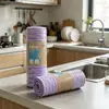Pano de Limpeza Absorvente de Fibra de Bambu Espessa para Casa e Cozinha, Pano de Limpeza Descartável para Louça, Removedor de Manchas e Gordura, Pano de Limpeza Multiuso