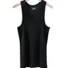 Chaleco de Algodón Puro para Hombre de Verano Deportes Fitness Juventud Sin Mangas Running Camiseta de Secado Rápido Camisa Fina de Capa Base para Hombre