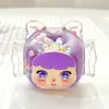 [Stock Listo Fábrica] Adorno de Acrílico Original Candy Girl con Arena Movediza de Aceite Multicolor Decoración de Escritorio de Oficina