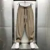 Calças Casuais Masculinas, Calças Harem Cenoura de Perna Larga Estilosas, Calças Harem Plissadas Soltas Tendência, Em Estoque para Atacado
