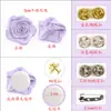 Fita de Poliéster de 5cm com Broche de Fivela Borboleta Plana Rosa Decoração de Noite de Formatura Acessórios para Terno Masculino Flor