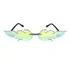 Gafas de Sol en Stock para Liquidación Gafas de Sol con Forma de Corazón Gafas Deportivas Gafas de una Sola Pieza sin Montura Color Gelatina Múltiples Estilos