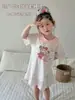 Bata Anmeiya para niñas ropa para padres e hijos vestido de verano bata de encaje Tencel Lyocell Anyang fabricantes de ropa para niños